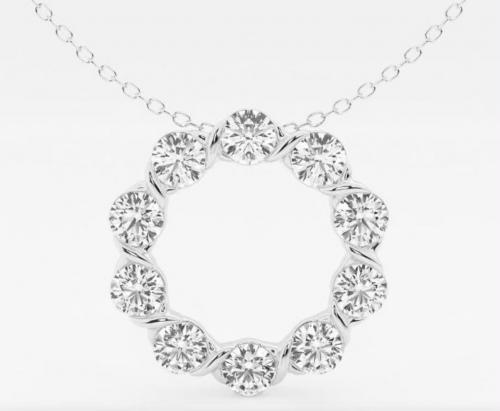 سنسال الماس MOISSANITE (0.10CT) GRA737
