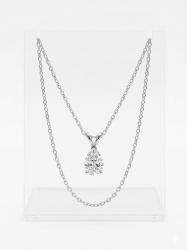 سنسال فضة الماس 1ct