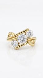 خاتم الماس MOISSANITE (2.00CT) GRA829